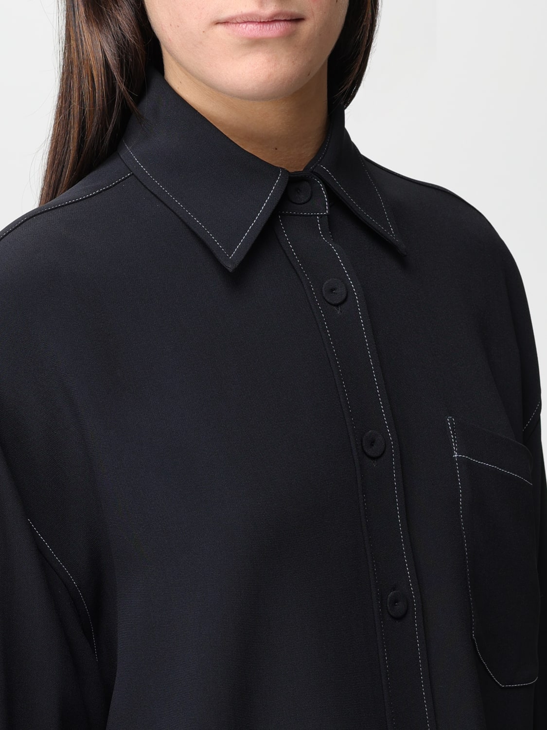 STELLA MCCARTNEY SHIRT: Stella McCartney shirt in viscose blend, Black - Img 5