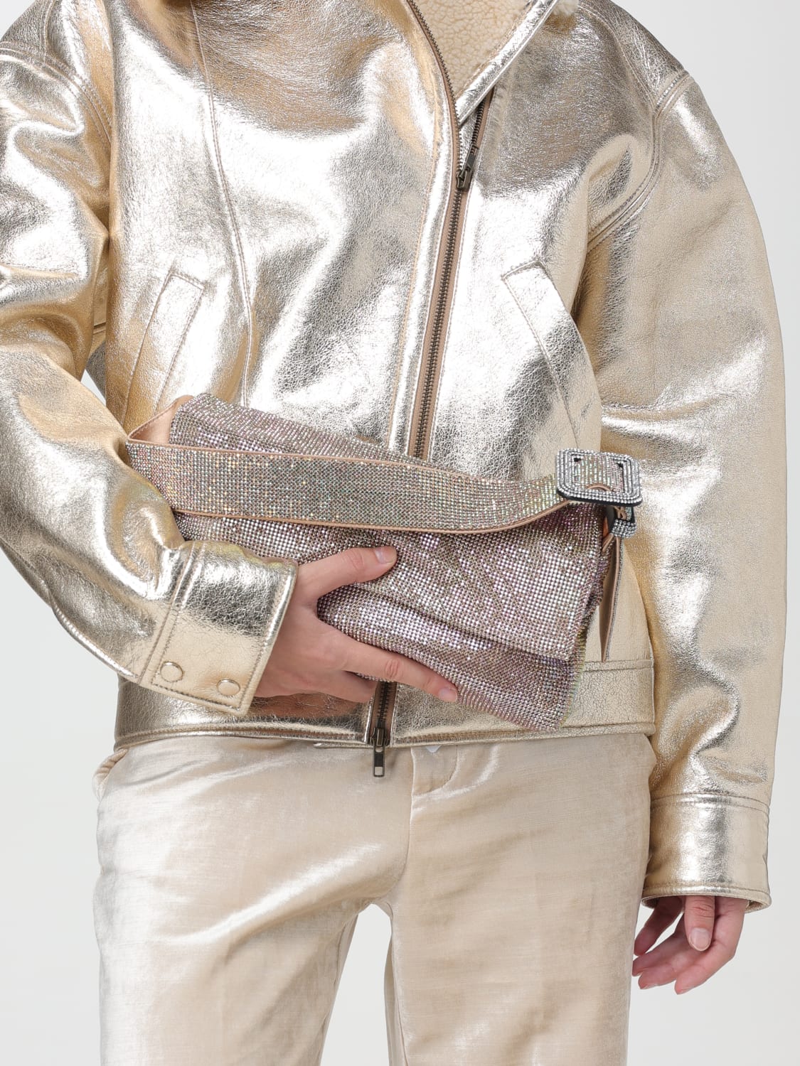 BENEDETTA BRUZZICHES SAC PORTÉ ÉPAULE: Sac porté épaule femme Benedetta Bruzziches, Or - Img 2