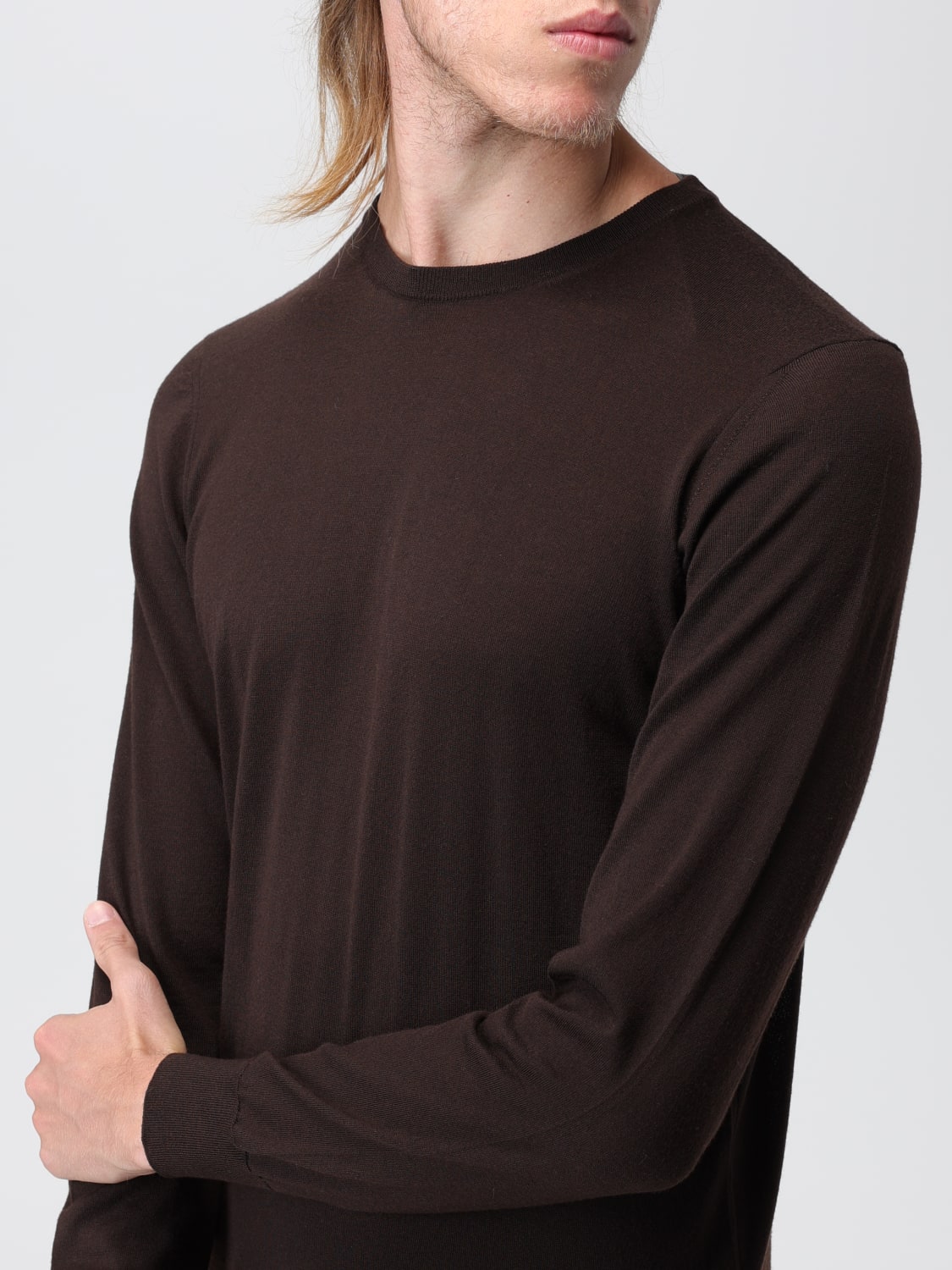 DRUMOHR SWEATER: Drumohr wool sweater, Brown - Img 3