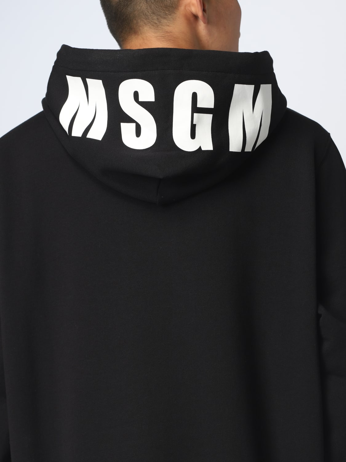 MSGM SWEATSHIRT: Sweater men MSGM, Black - Img 3