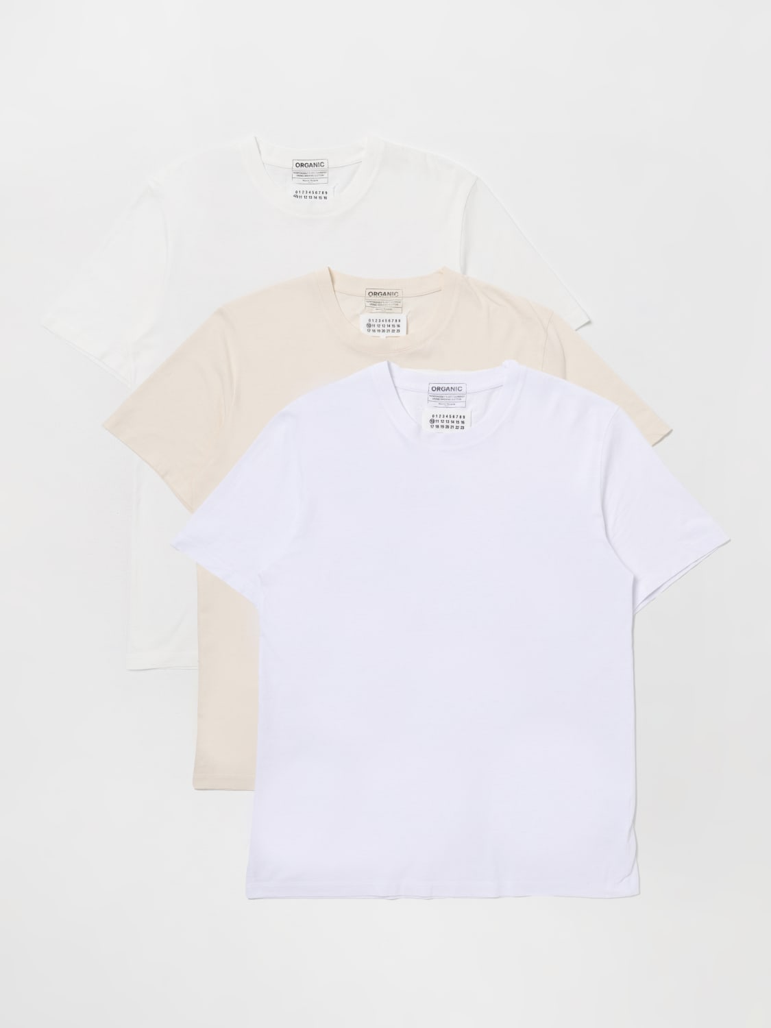 Maison Margiela Set of 3 T-shirts in organic jersey