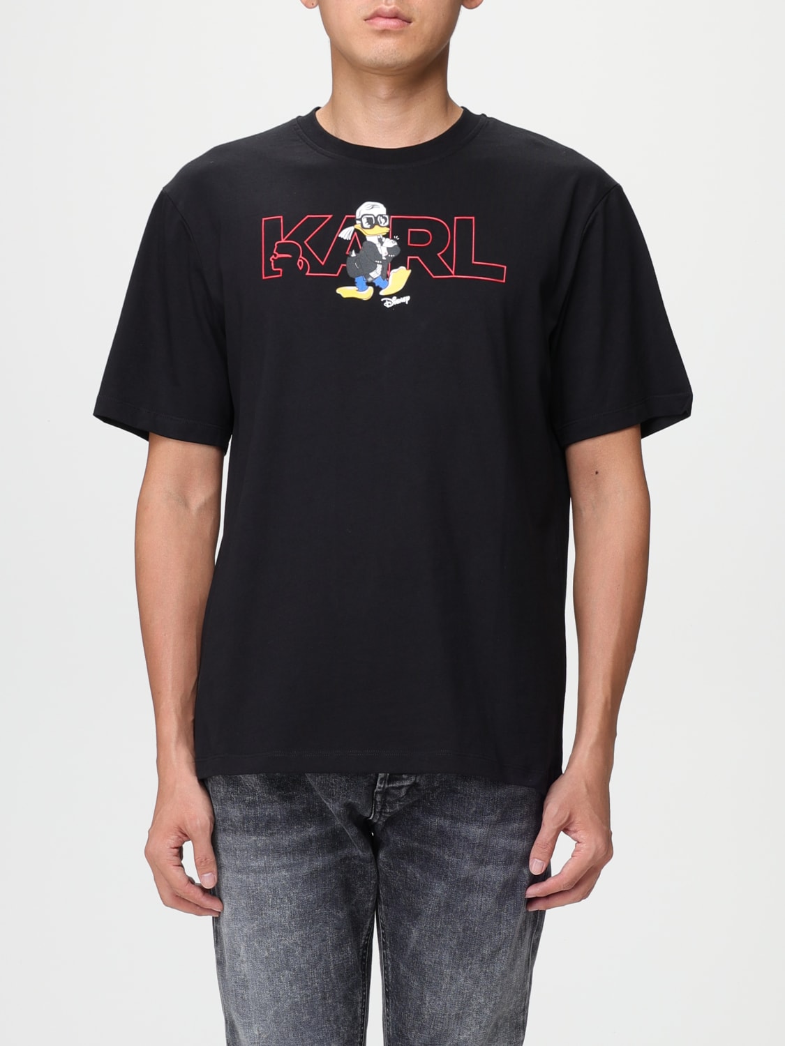 KARL LAGERFELD T-SHIRT: T-shirt homme Karl Lagerfeld, Noir - Img 1