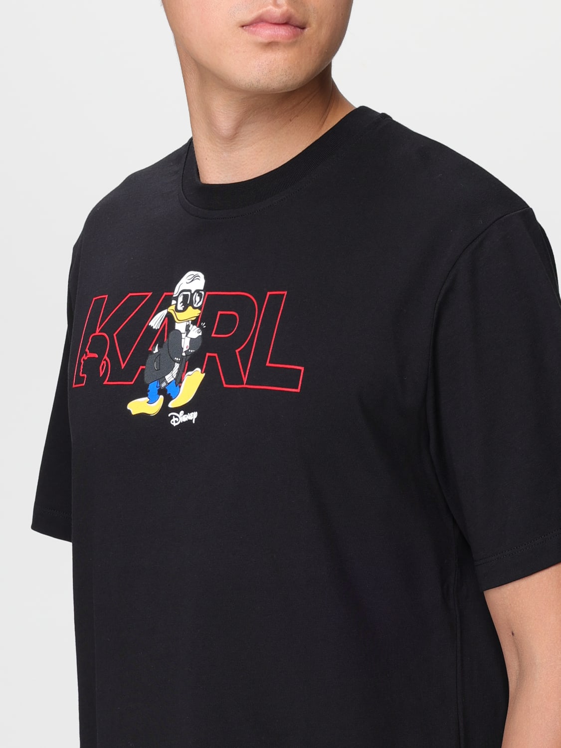 KARL LAGERFELD T-SHIRT: T-shirt homme Karl Lagerfeld, Noir - Img 3