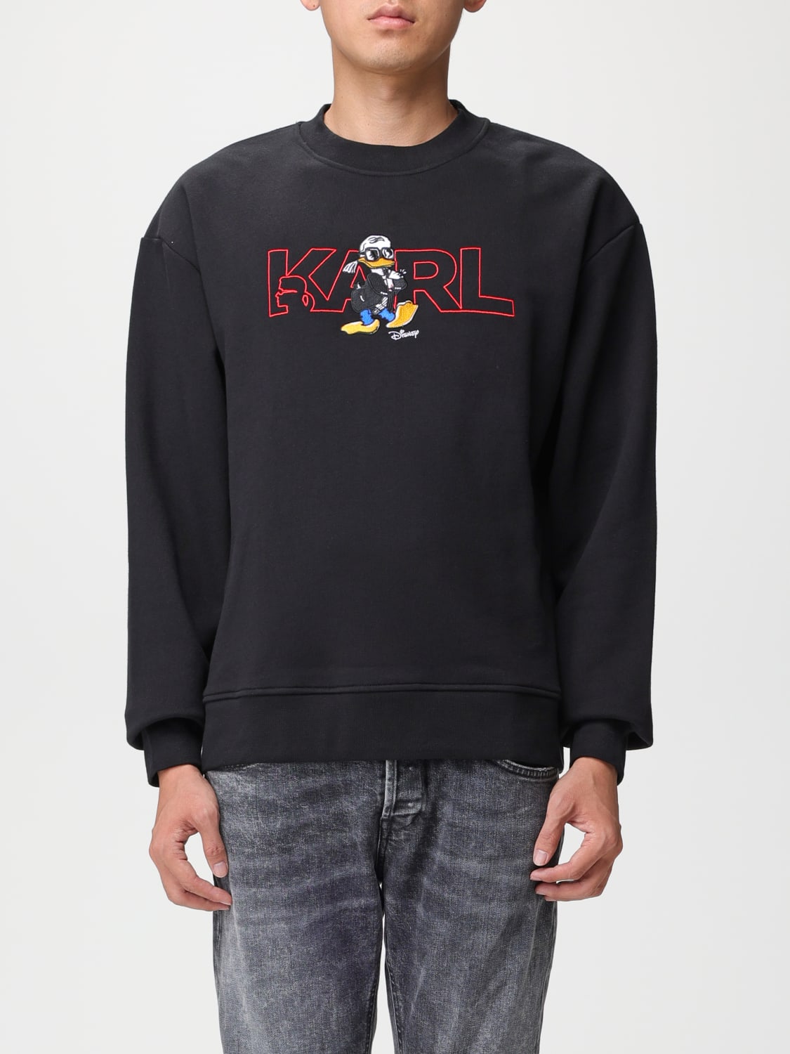 KARL LAGERFELD SWEATSHIRT: Sweatshirt men Karl Lagerfeld, Black - Img 1