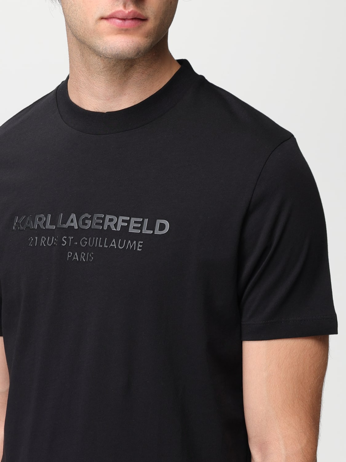 KARL LAGERFELD Tシャツ: Tシャツ メンズ Karl Lagerfeld, ブラック - Img 3