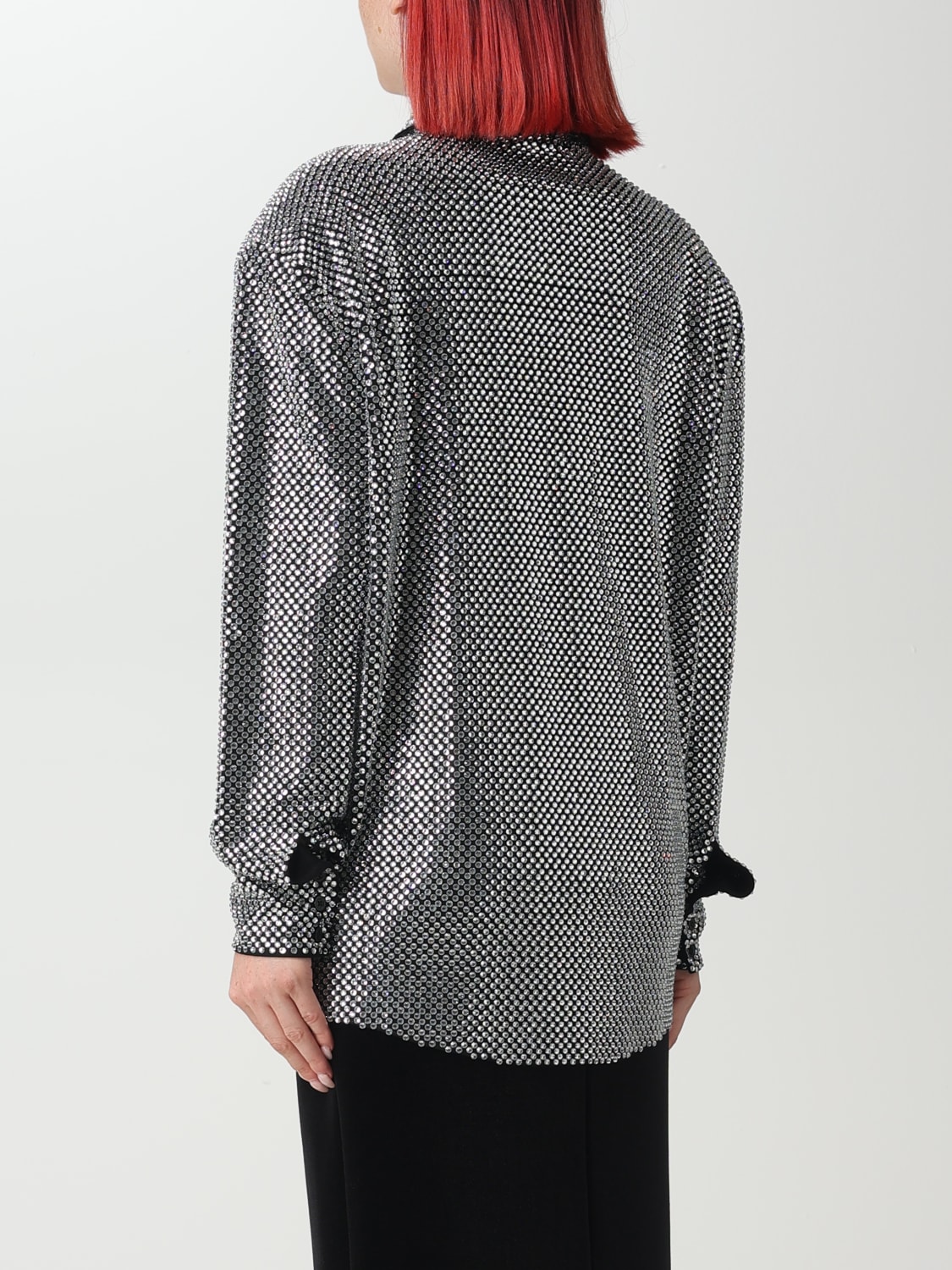 ALEXANDRE VAUTHIER SHIRT: Shirt woman Alexandre Vauthier, Silver - Img 3