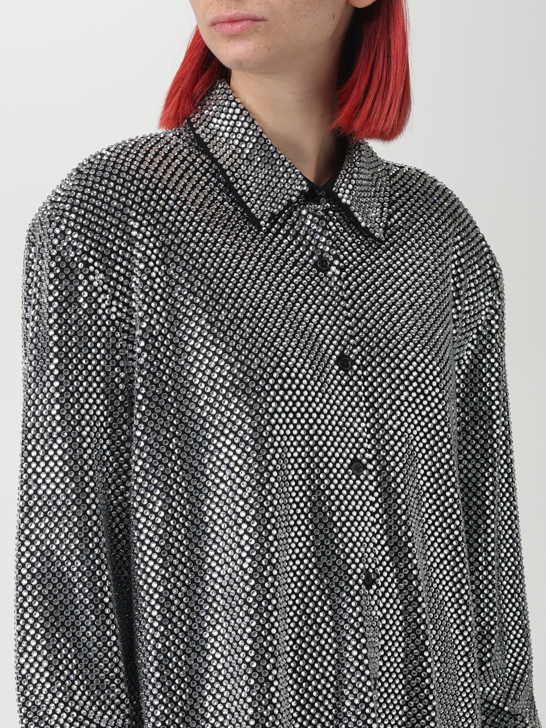 ALEXANDRE VAUTHIER SHIRT: Shirt woman Alexandre Vauthier, Silver - Img 5