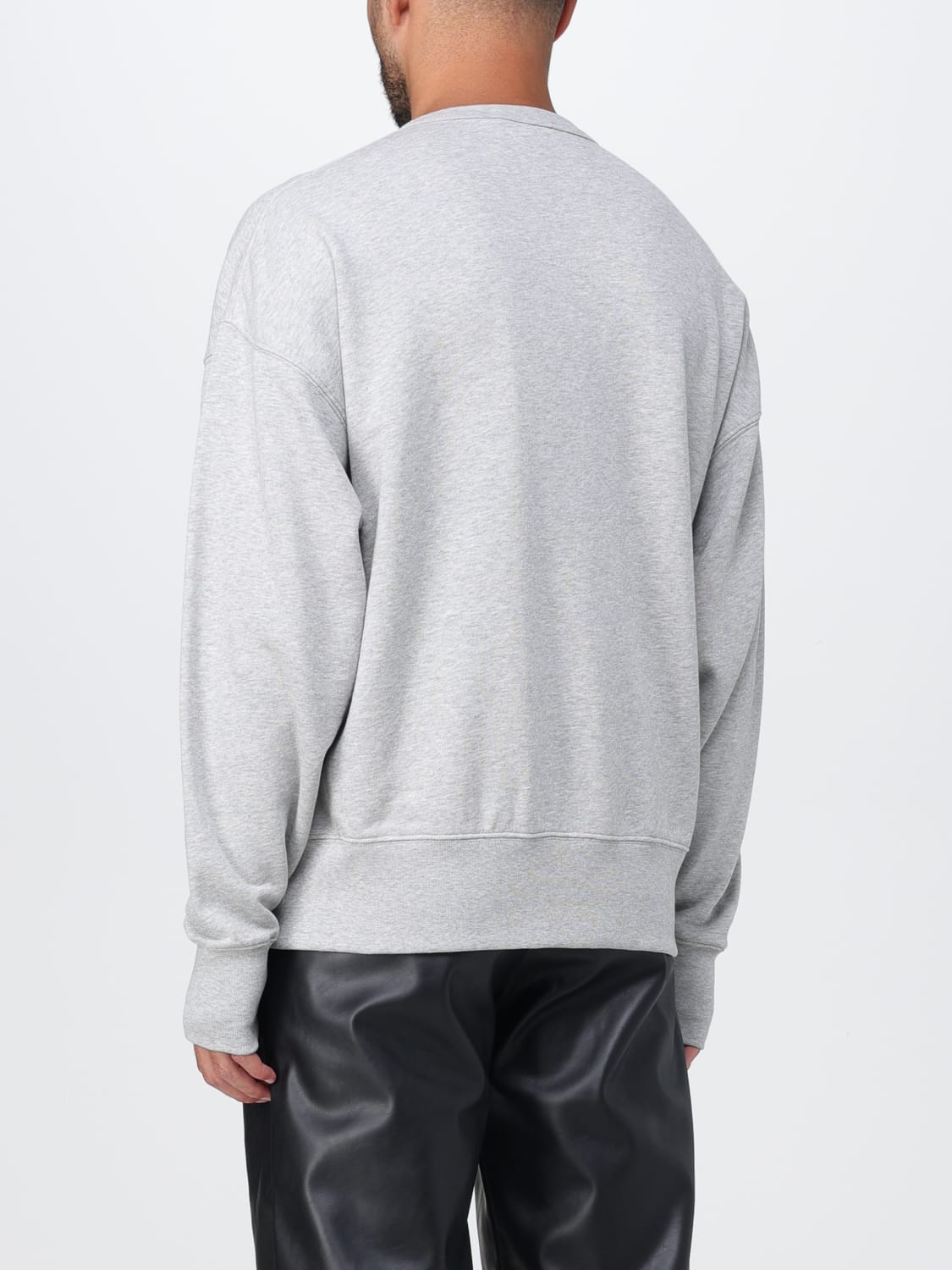 ALEXANDER MCQUEEN SWEATSHIRT: Alexander McQueen sweatshirt with rhinestone skull, Grey - Img 3