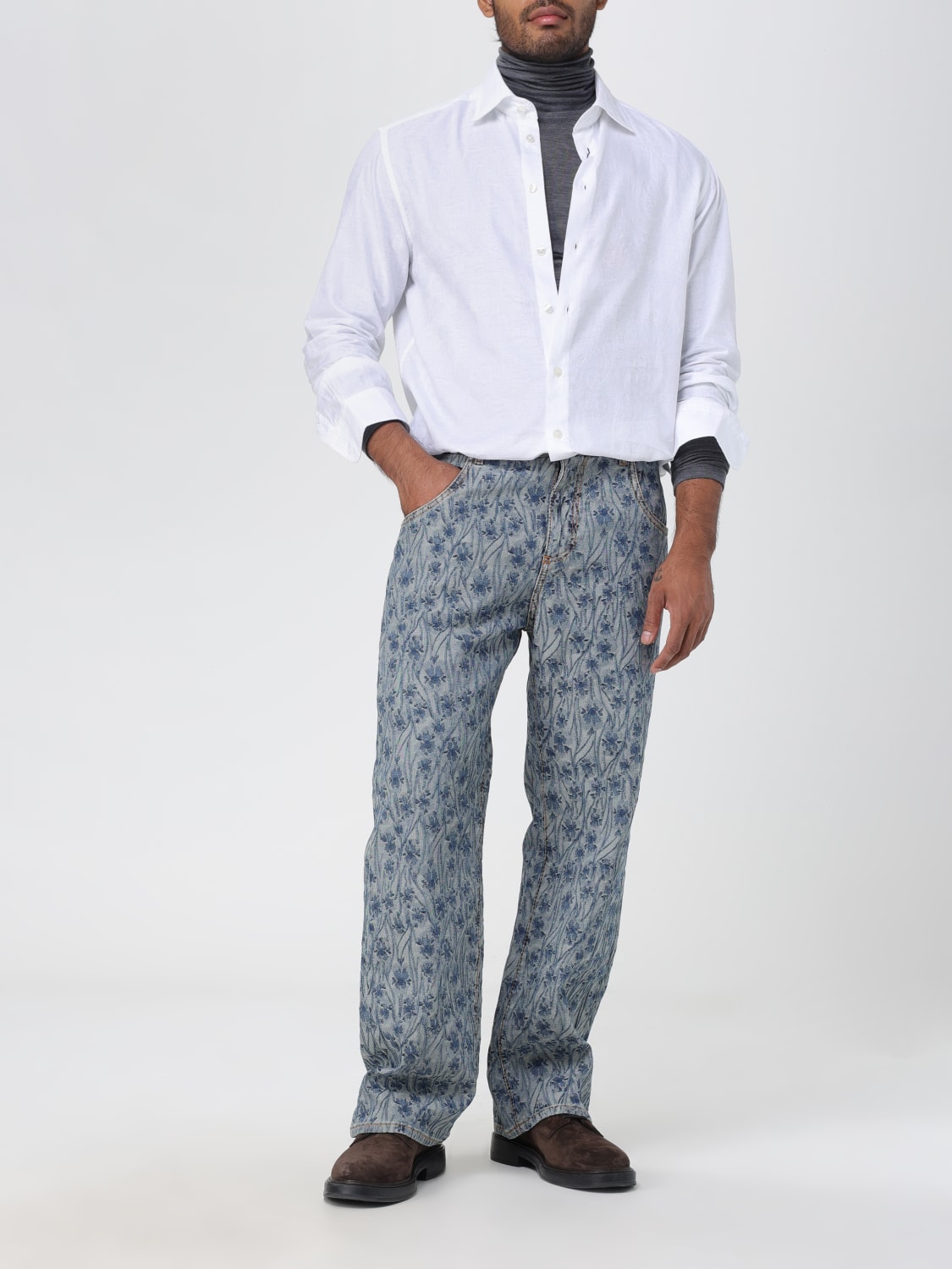 ETRO SHIRT: Etro shirt in jacquard cotton, White - Img 2