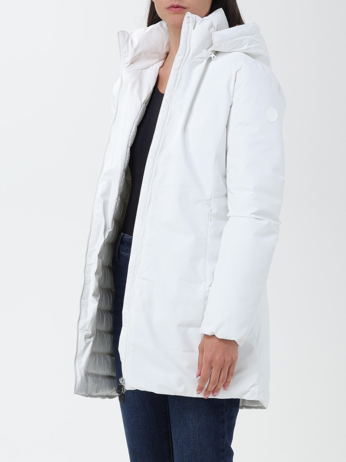 ジャケット SAVE THE DUCK Woman Jacket White D40060WMAT17 00002 Save The Duck Outlet: Jacket woman - White | Save The Duck