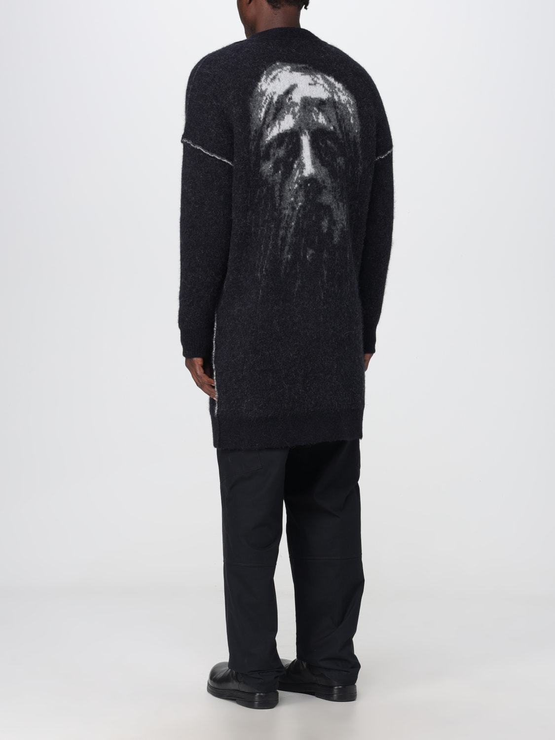 ISABEL BENENATO: Sweater men - Black | Isabel Benenato cardigan