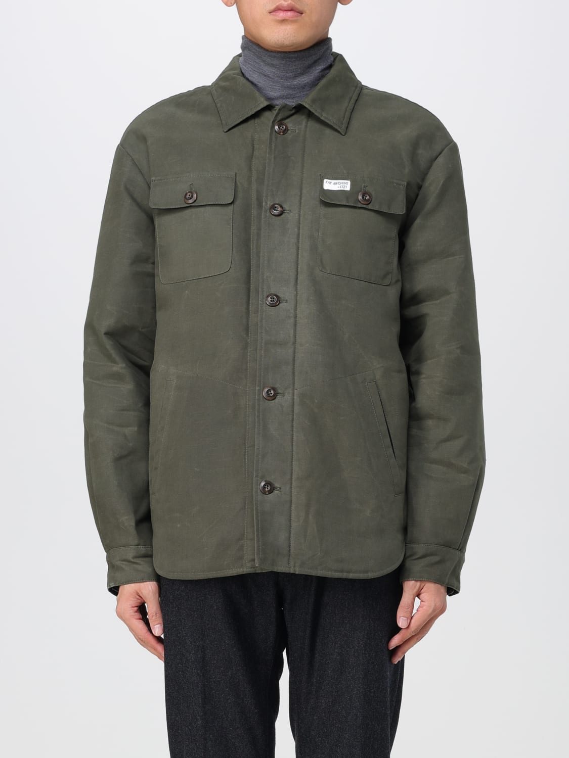 FAY JACKET: Coat men Fay, Green - Img 1