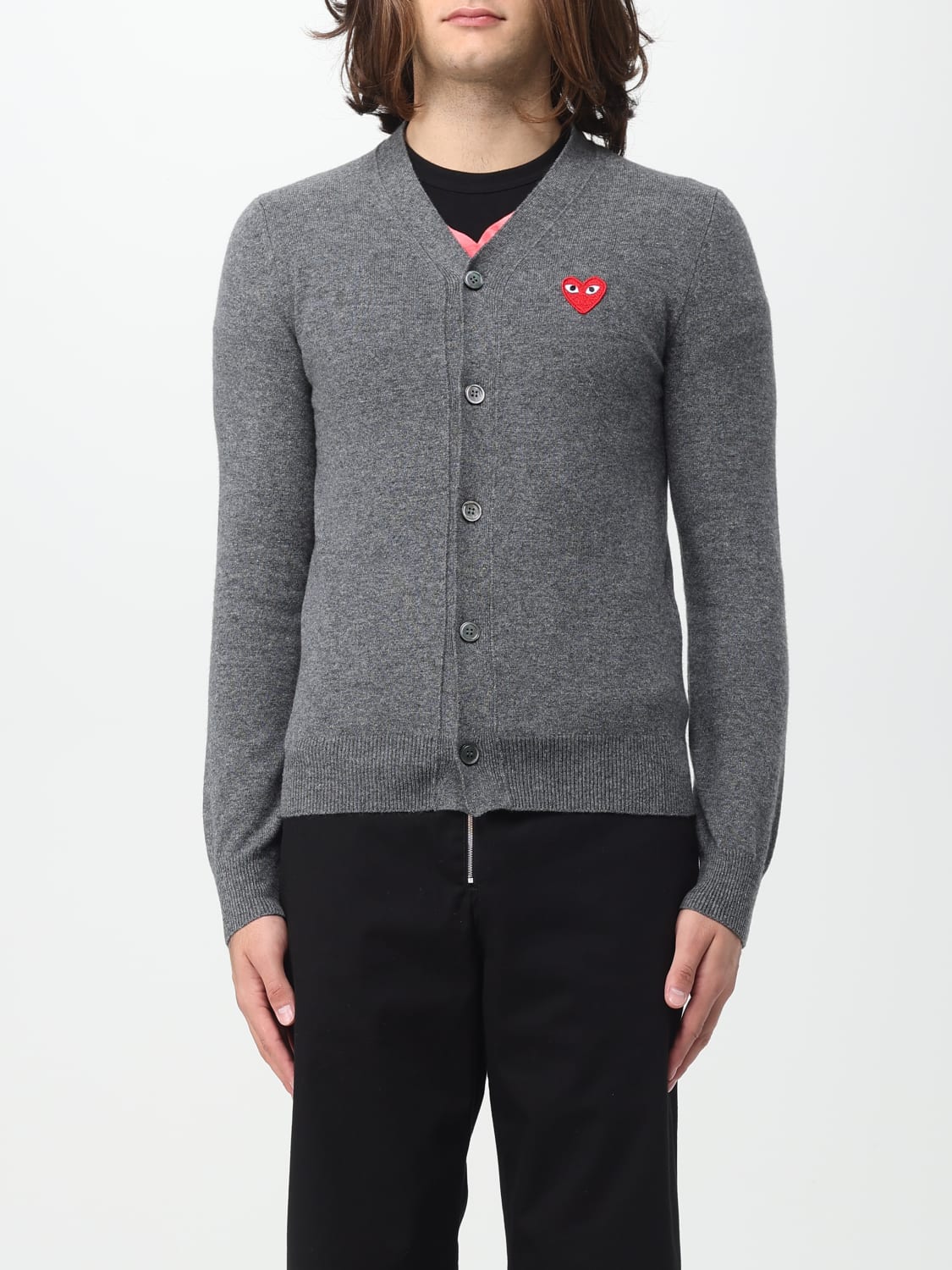 Giglio Cardigan Comme Des Garçons Play in lana con logo