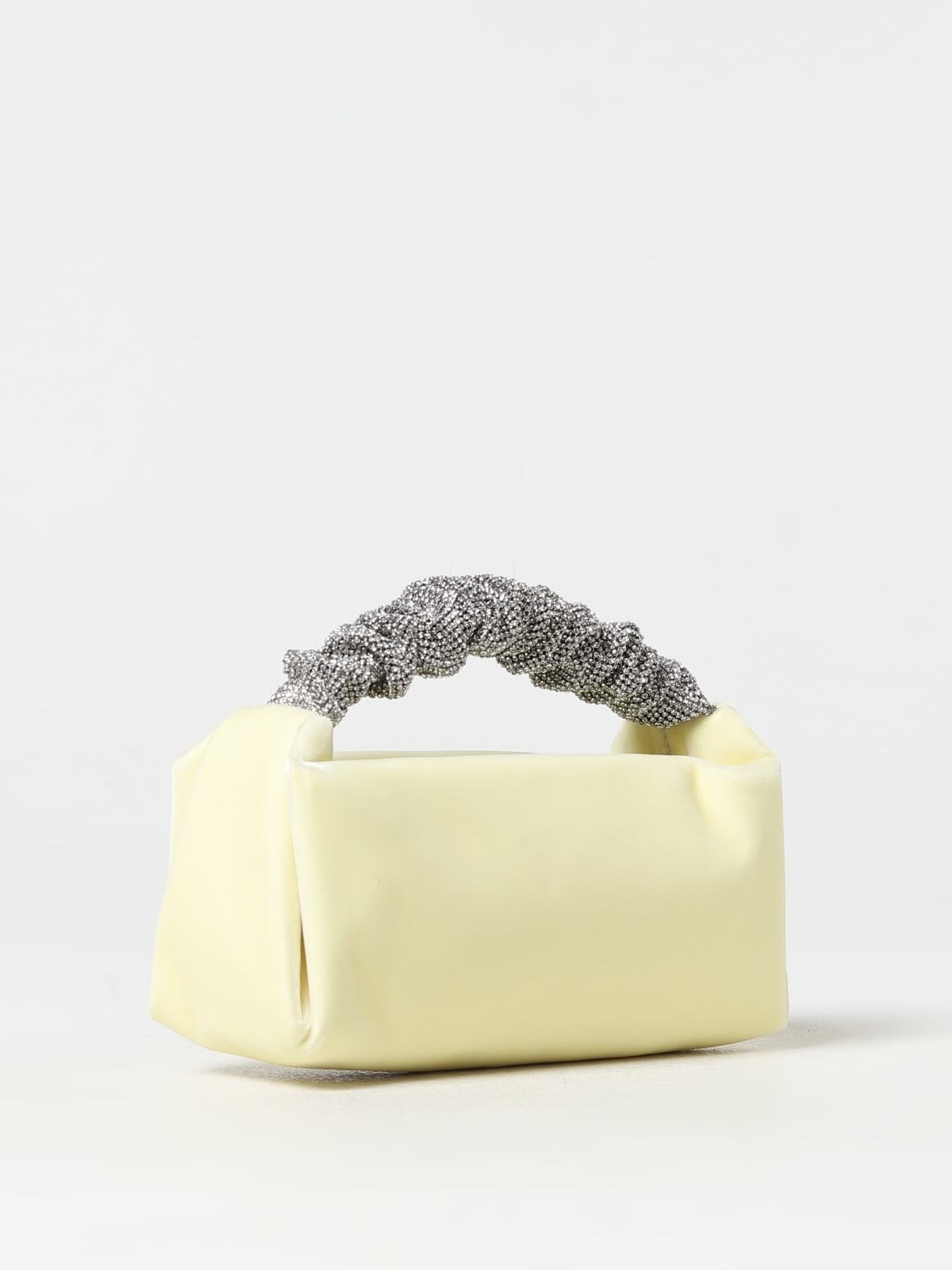 Alexander Wang Outlet: Scrunchie bag in velvet with rhinestones - Cream | Alexander  Wang mini bag 20423R16T online at GIGLIO.COM