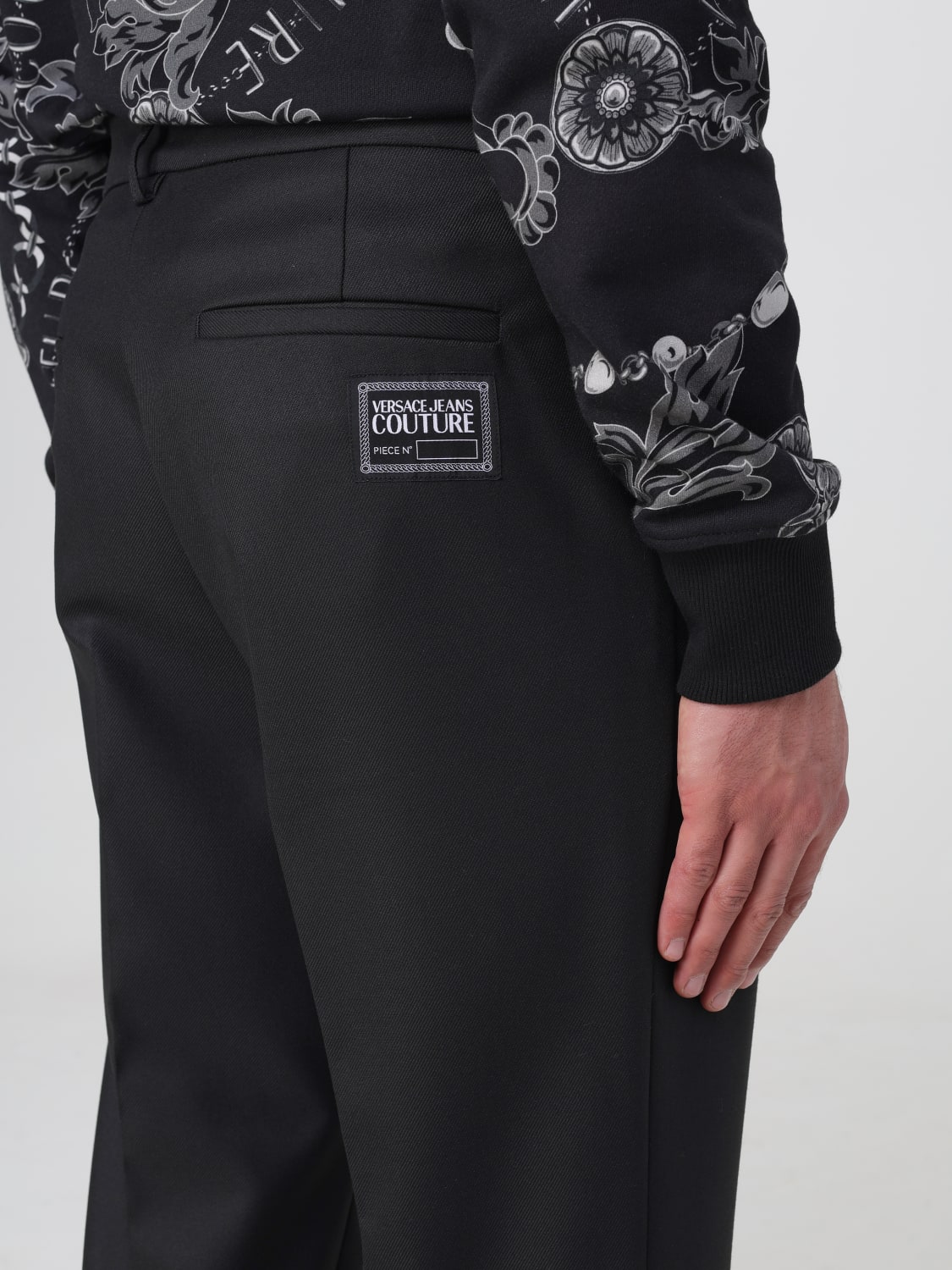 VERSACE JEANS COUTURE PANTALON: Pantalon homme Versace Jeans Couture, Noir - Img 3