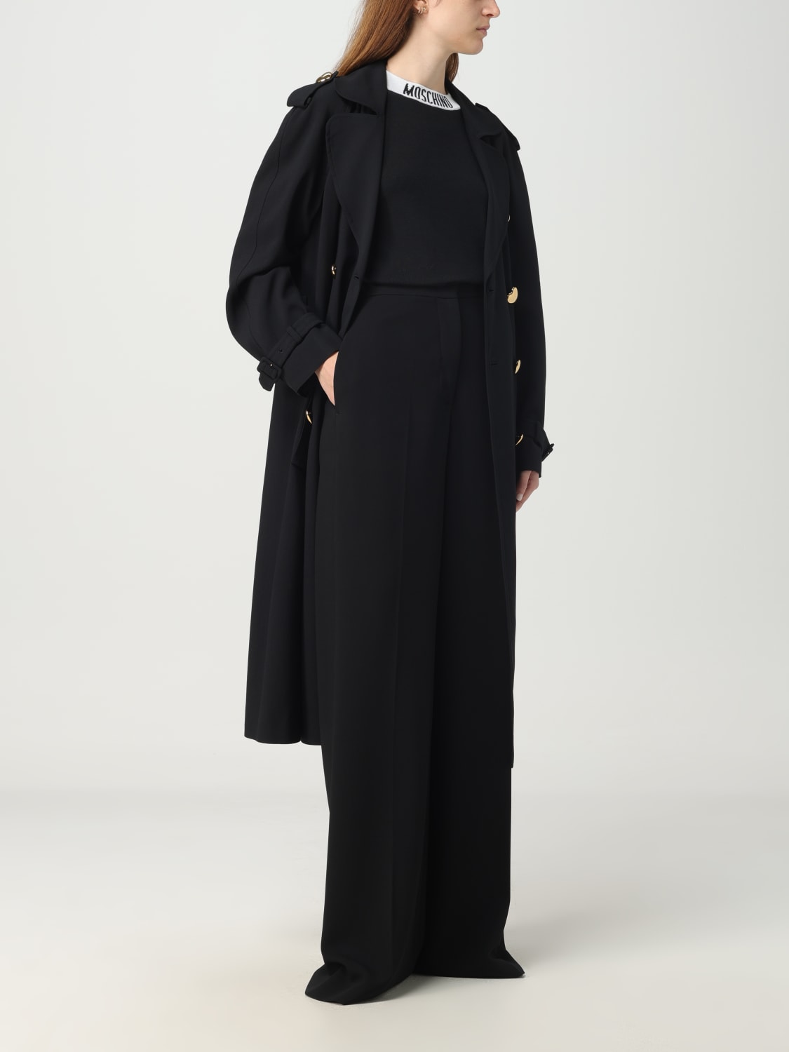 MOSCHINO COUTURE TRENCH COAT: Trench coat woman Moschino Couture, Black - Img 2