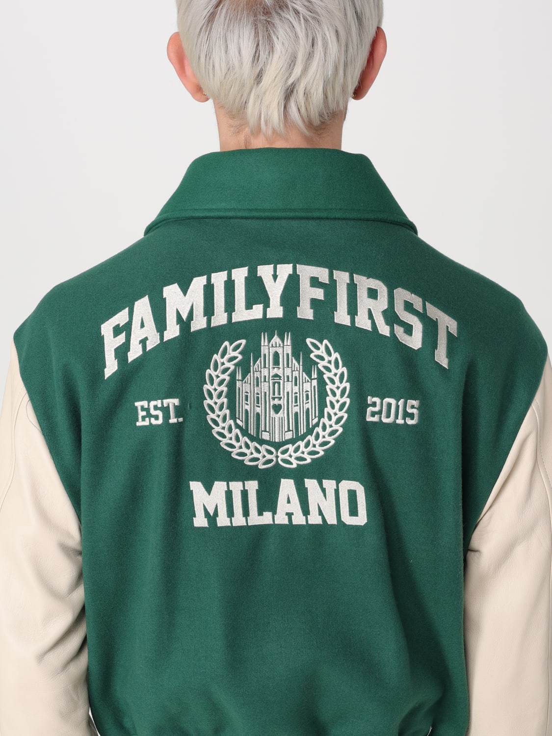 FAMILY FIRST ジャケット: ジャケット メンズ Family First, グリーン - Img 4