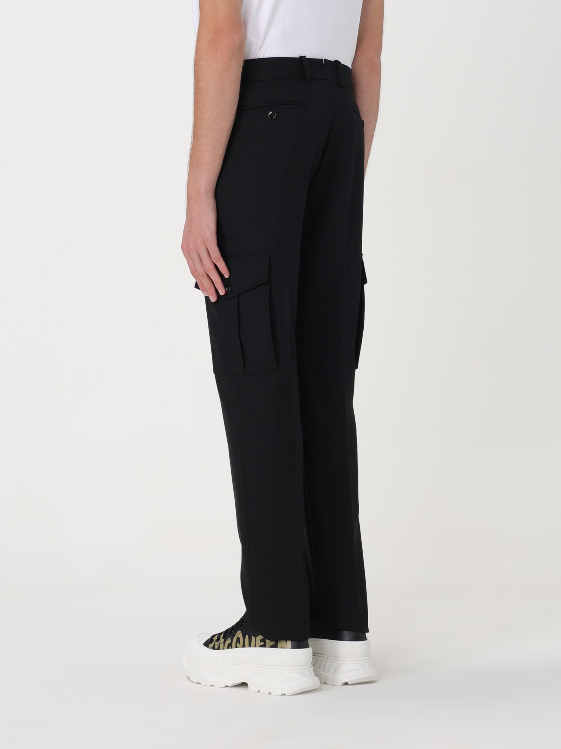 MCQUEEN PANTALONI: Pantalone cargo McQueen, Nero - Img 3
