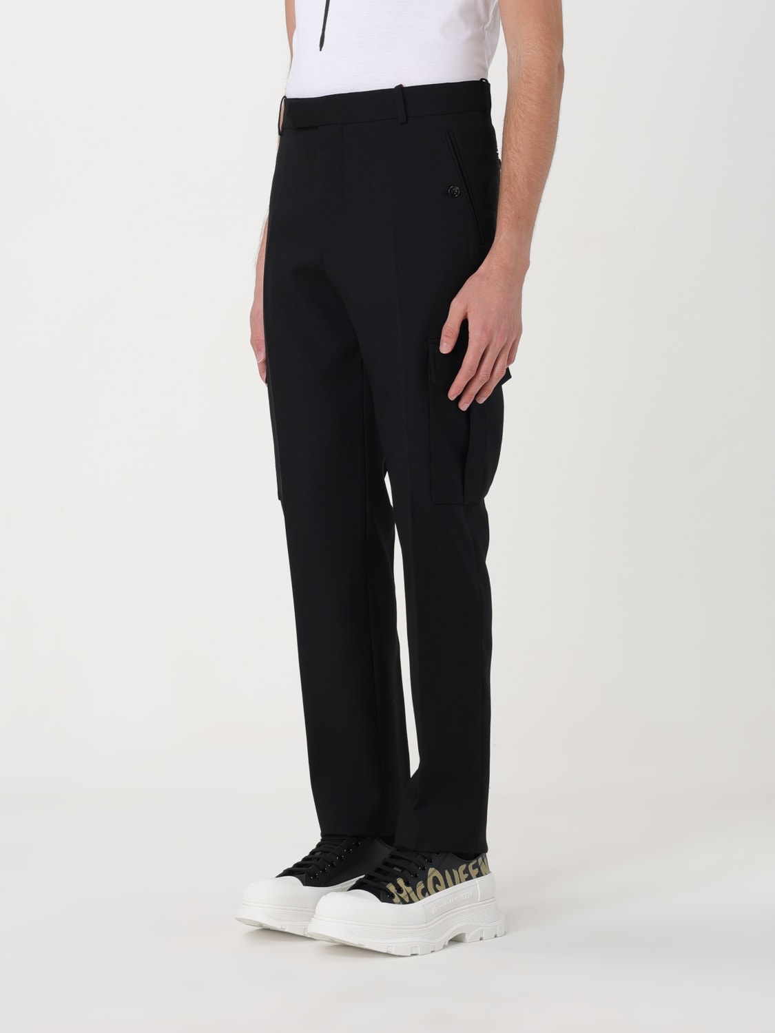 ALEXANDER MCQUEEN HOSE: Hose herren Alexander McQueen, Schwarz - Img 4