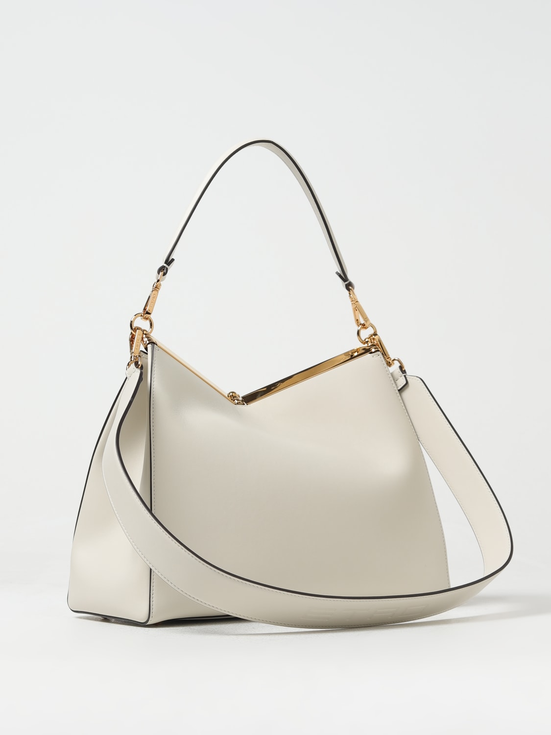 ETRO BORSA A SPALLA: Borsa Vela Etro in pelle, Panna - Img 3