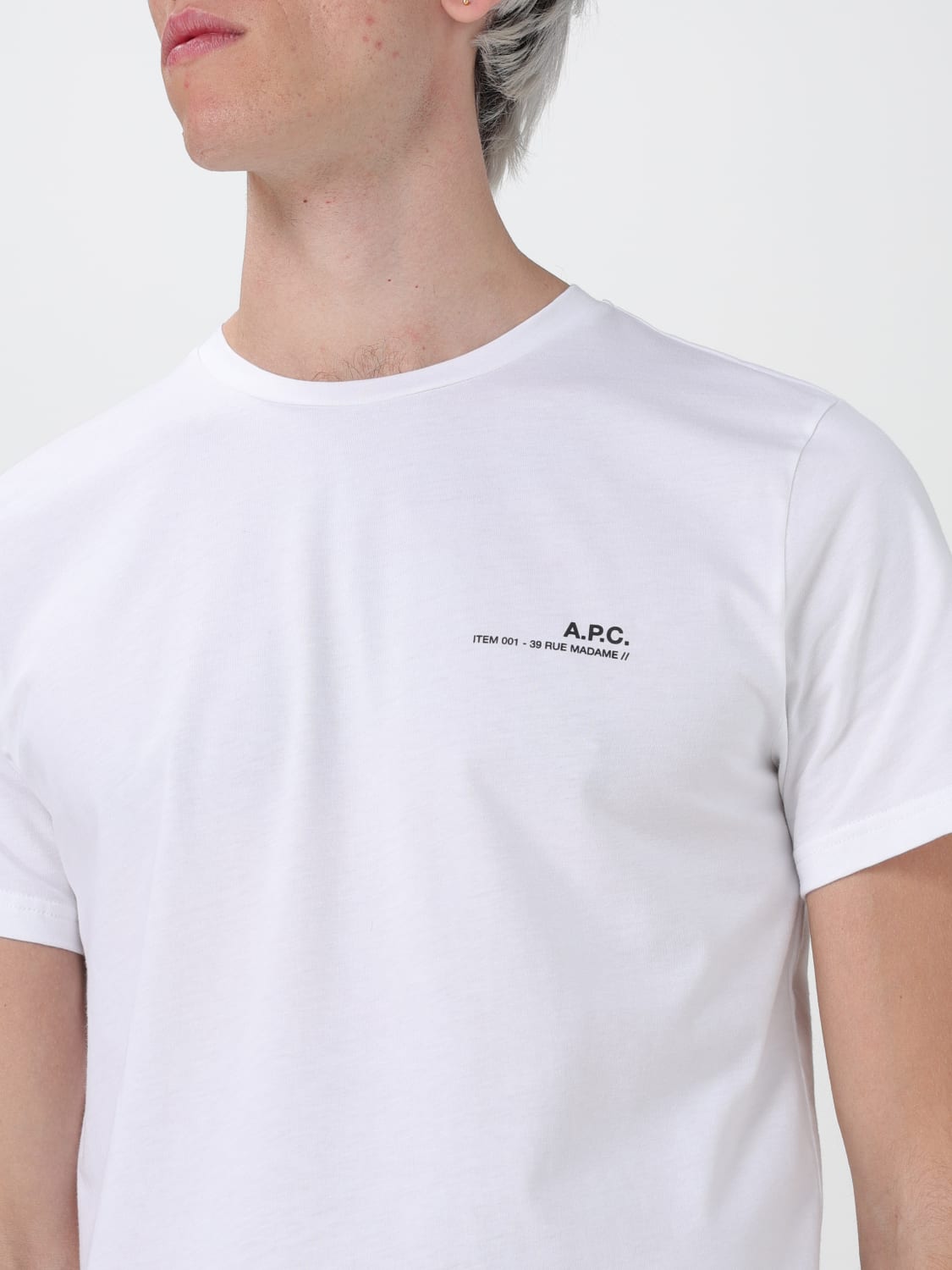 A.P.C. CAMISETA: Camiseta hombre A.P.C., Blanco - Img 3