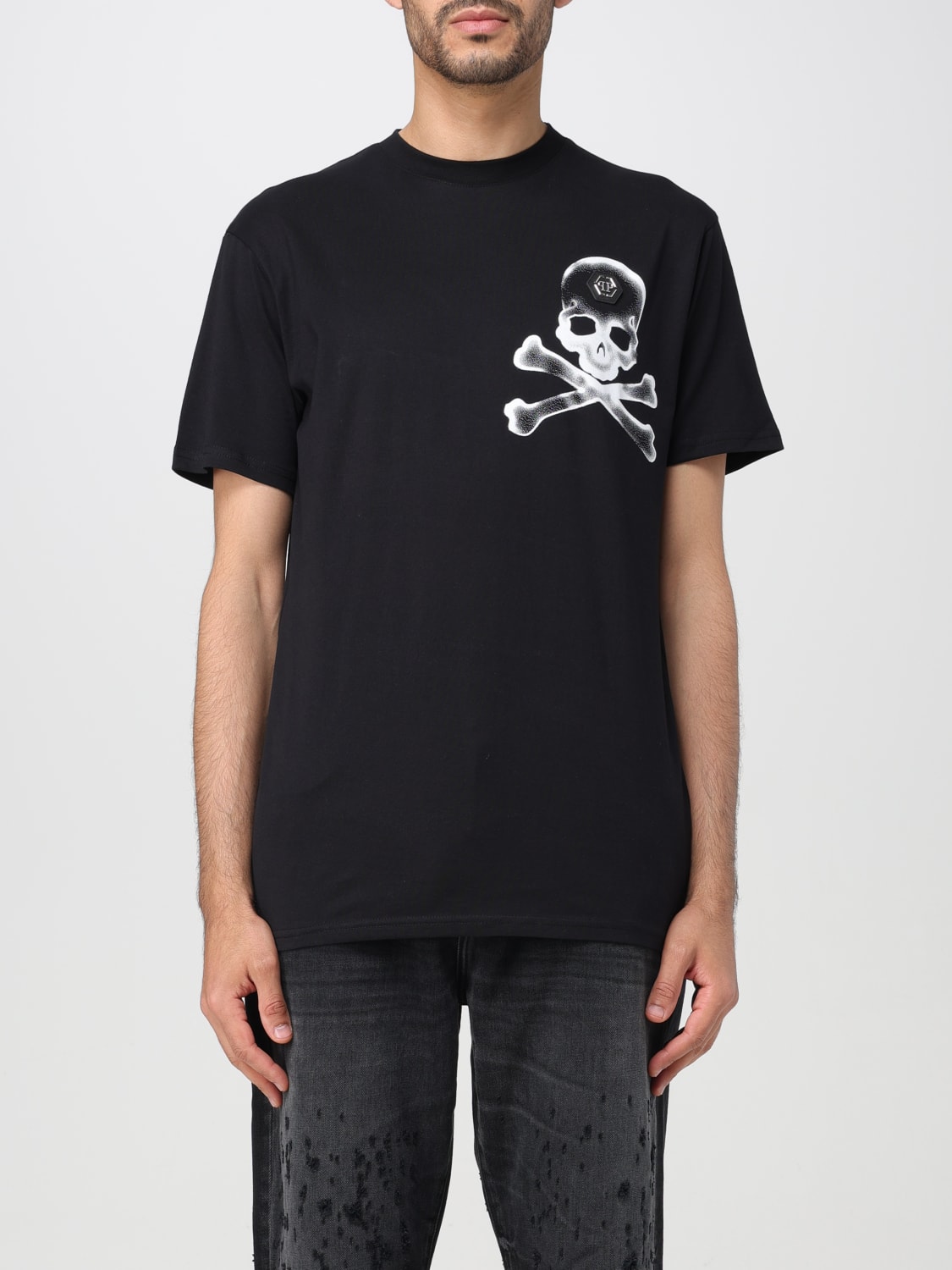 PHILIPP PLEIN Tシャツ: Tシャツ メンズ Philipp Plein, ブラック - Img 1