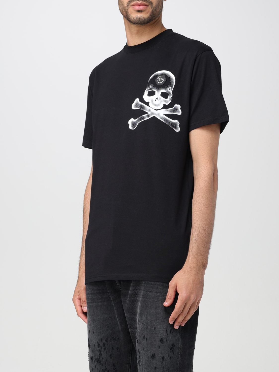 PHILIPP PLEIN Tシャツ: Tシャツ メンズ Philipp Plein, ブラック - Img 3