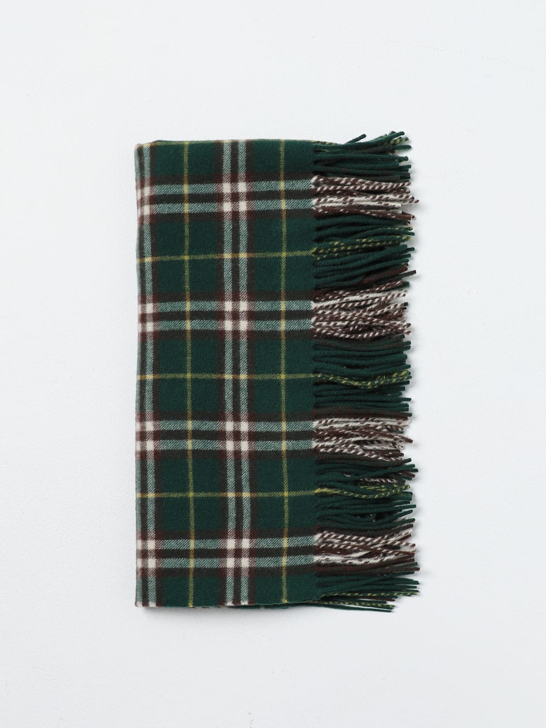 BURBERRY SCARF: Neck scarf men Burberry, Green - Img 1