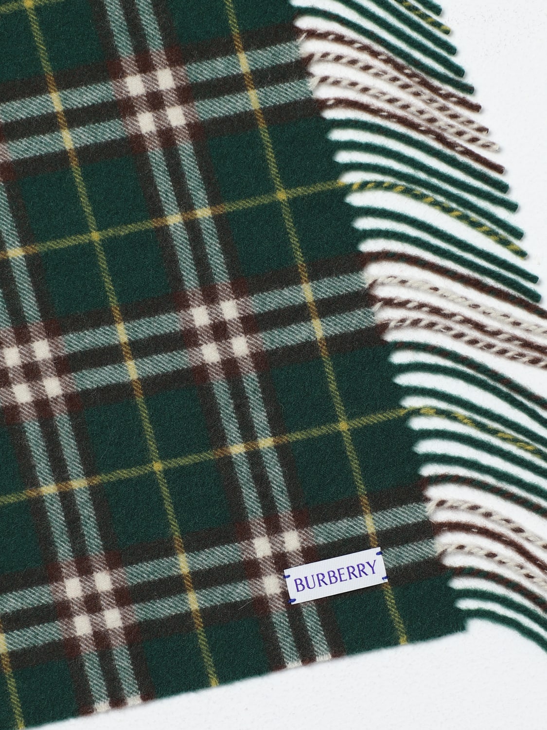 BURBERRY SCARF: Neck scarf men Burberry, Green - Img 3