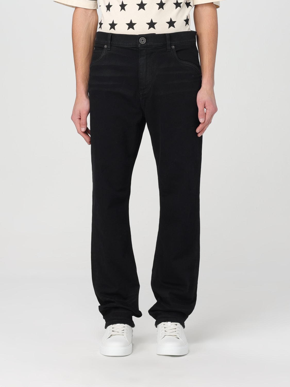 BALMAIN JEANS: Jeans men Balmain, Black - Img 1