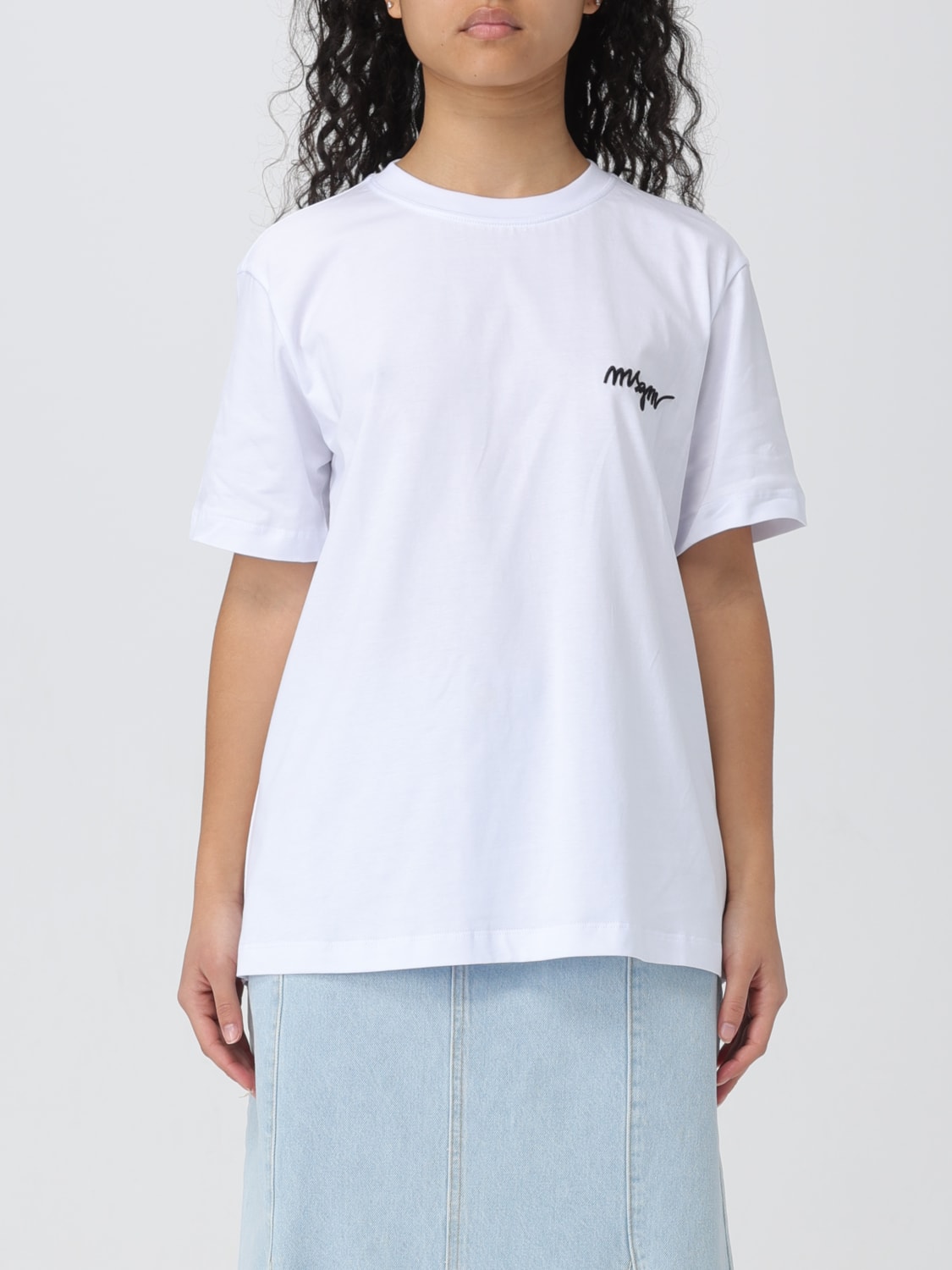 MSGM T-SHIRT: T-shirt woman MSGM, White - Img 1