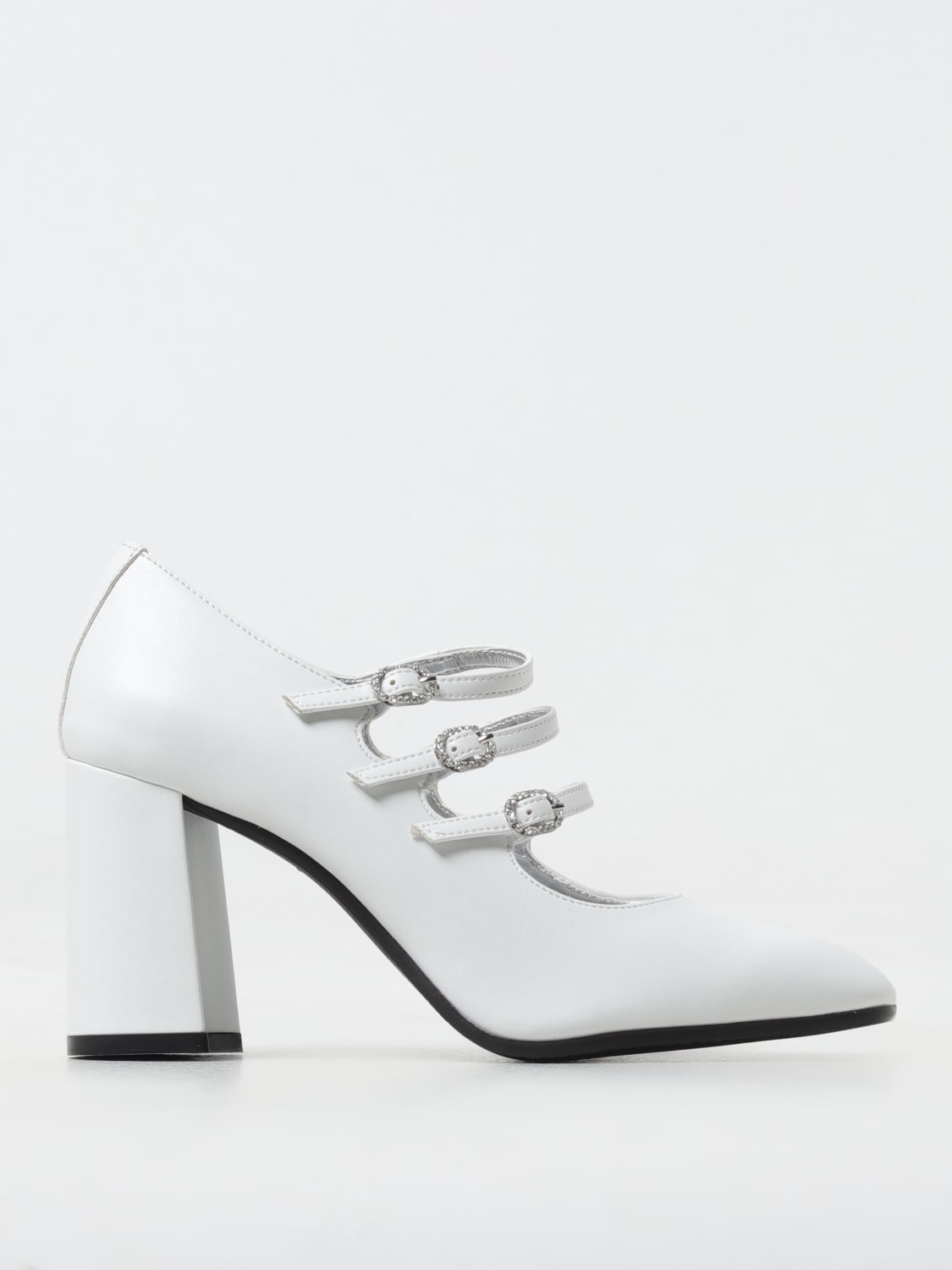 CAREL PARIS PUMPS: Carel Paris Mary Jane Keel in vegan leather, White - Img 1