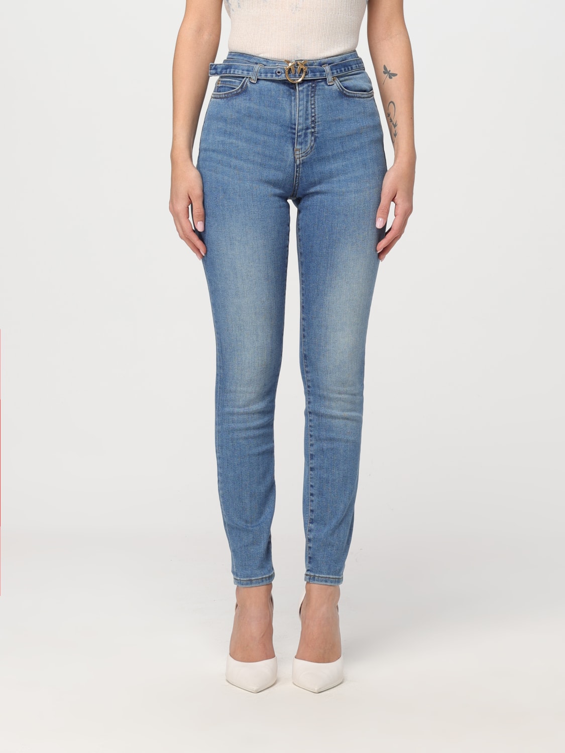 デニム・ジーパン PINKO Woman Jeans Denim 100161A1MP PJU PINKO: Jeans woman - Denim | Pinko jeans 100161A1MP online