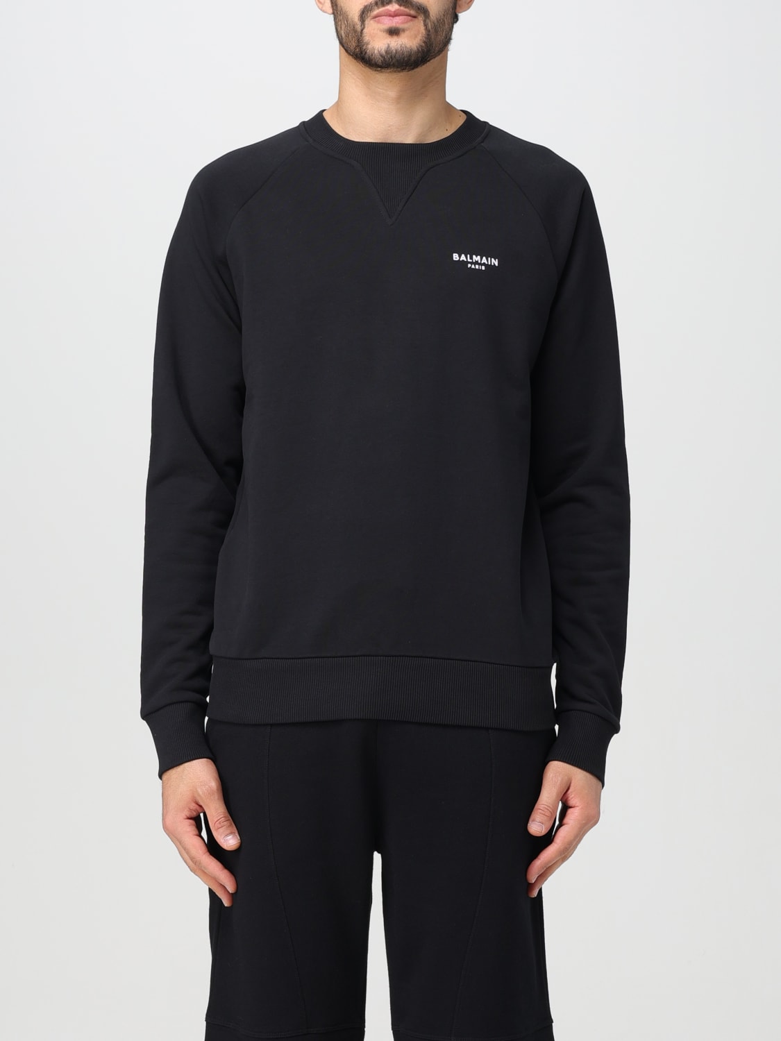 BALMAIN SWEATSHIRT: Sweatshirt homme Balmain, Noir - Img 1