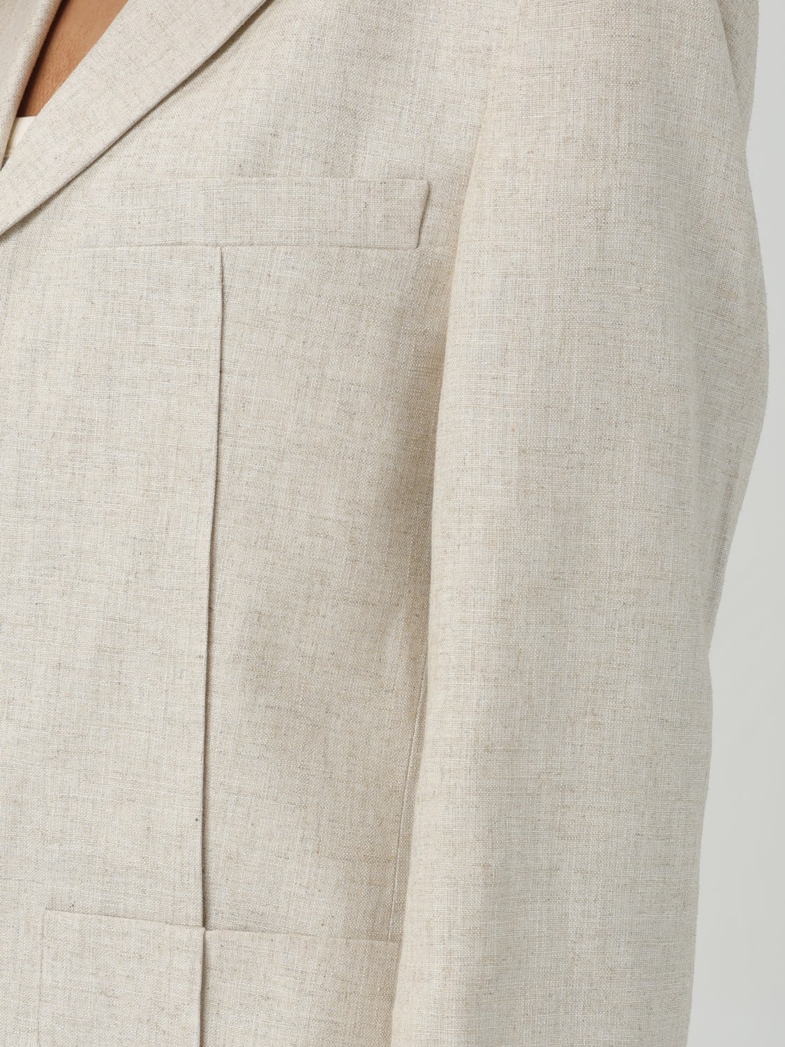 JACQUEMUS BLAZER: Blazer woman Jacquemus, Beige - Img 5