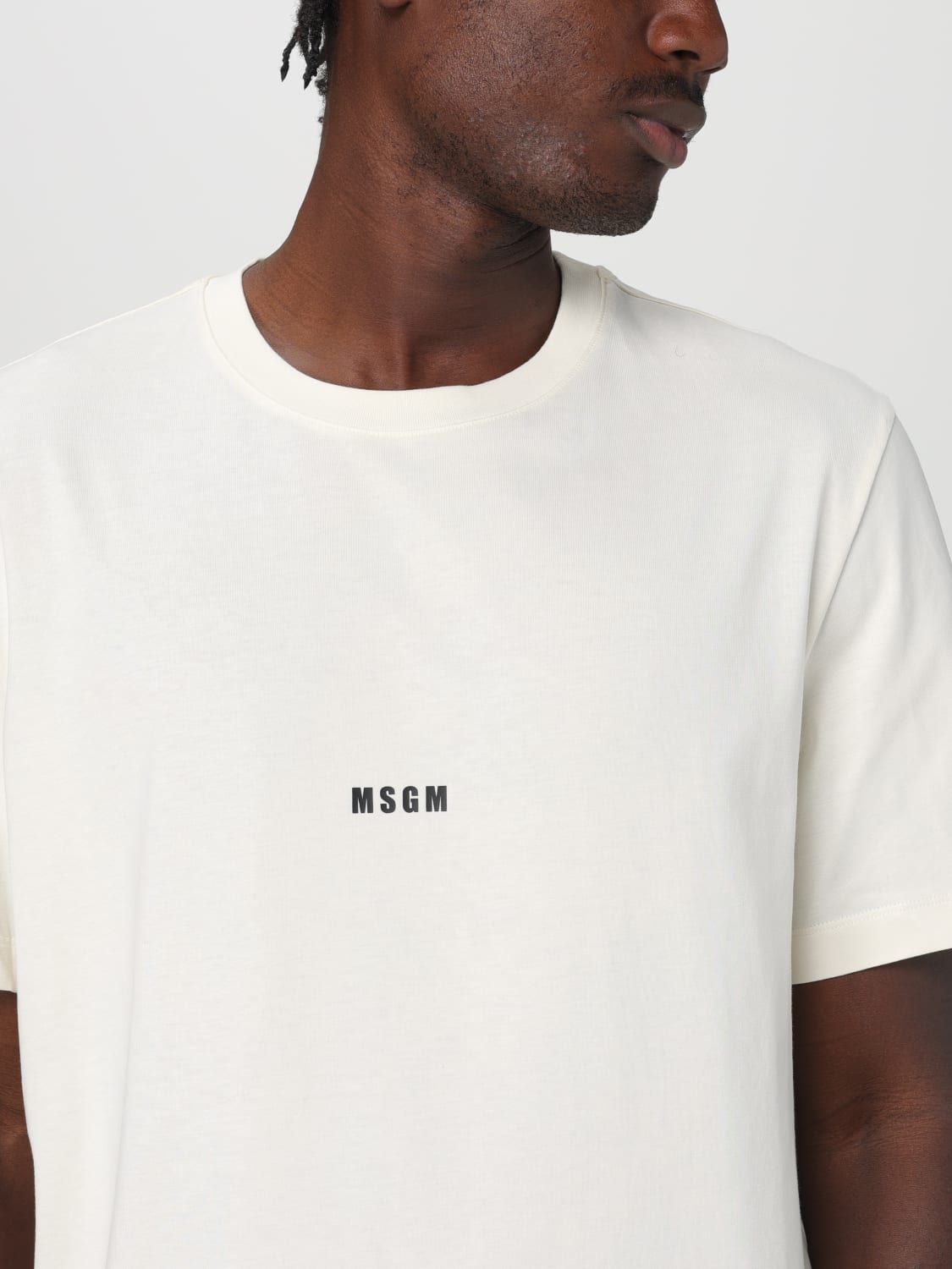 MSGM Tシャツ: Tシャツ メンズ MSGM, アイボリー - Img 3