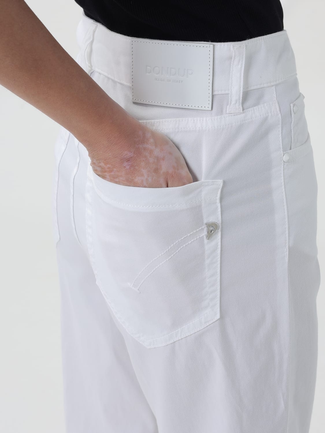 パンツ DONDUP Woman Pants Denim DP268BGSE068DBM5 800 Dondup Outlet: Jeans woman - White | Dondup pants