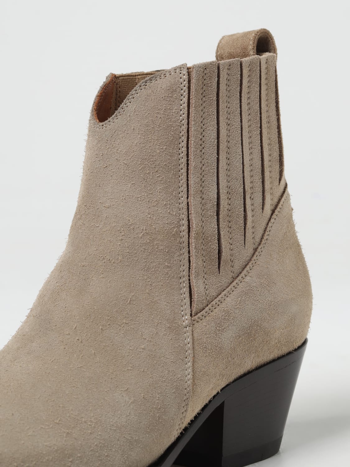 BUTTERO FLAT ANKLE BOOTS: Shoes woman Buttero, Sand - Img 4