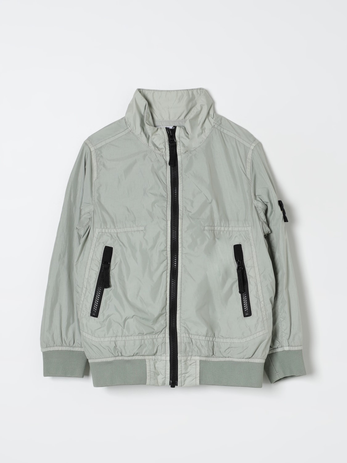 STONE ISLAND JUNIOR boys jacket Grey 1 Stone Island Junior jacket 40333 online at GIGLIO.COM