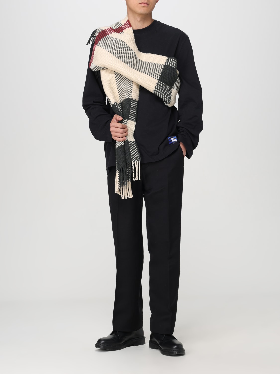 BURBERRY SCARF: Scarf men Burberry, Multicolor - Img 4