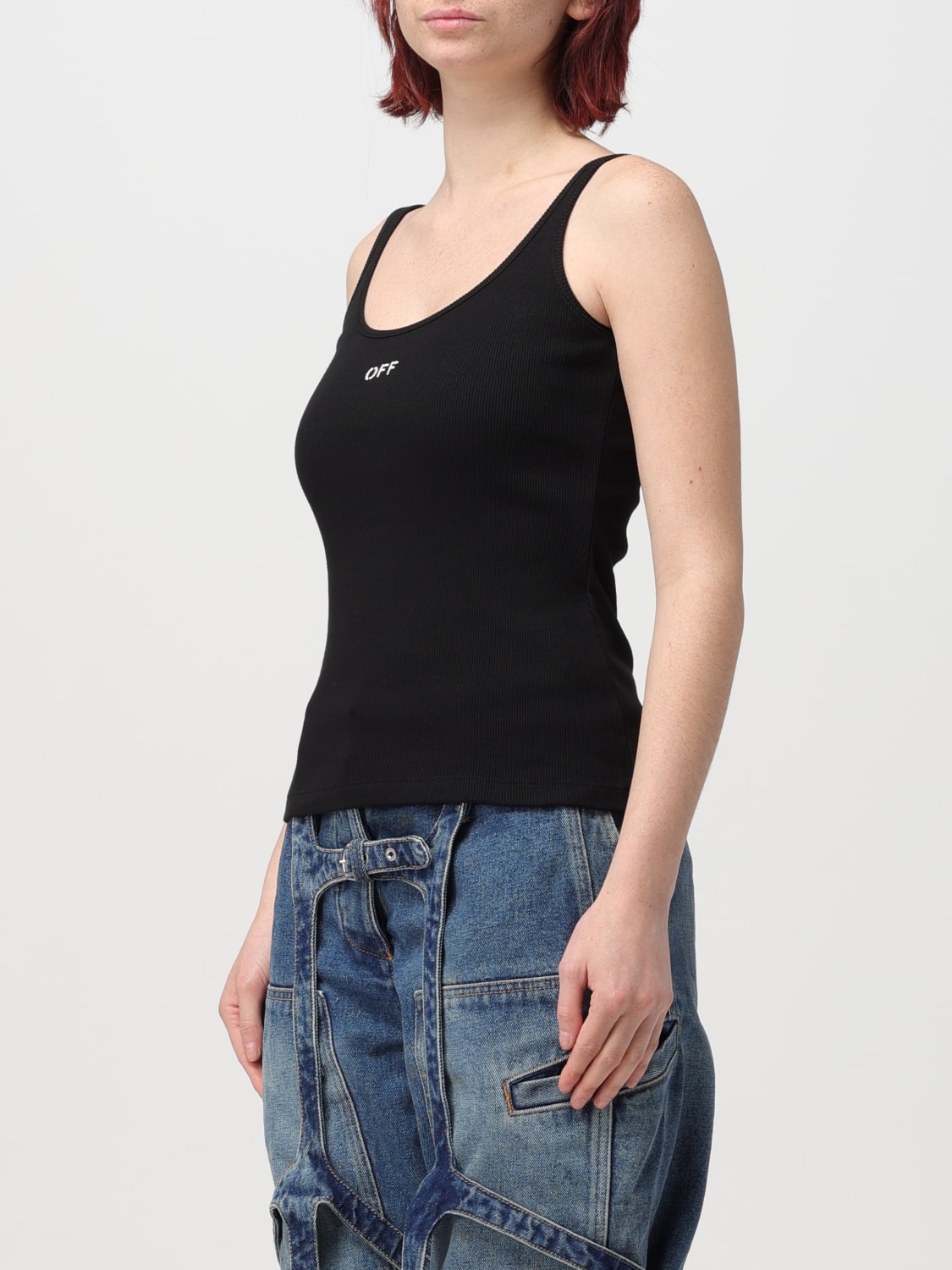 OFF-WHITE T-SHIRT: Top woman Off-white, Black - Img 4