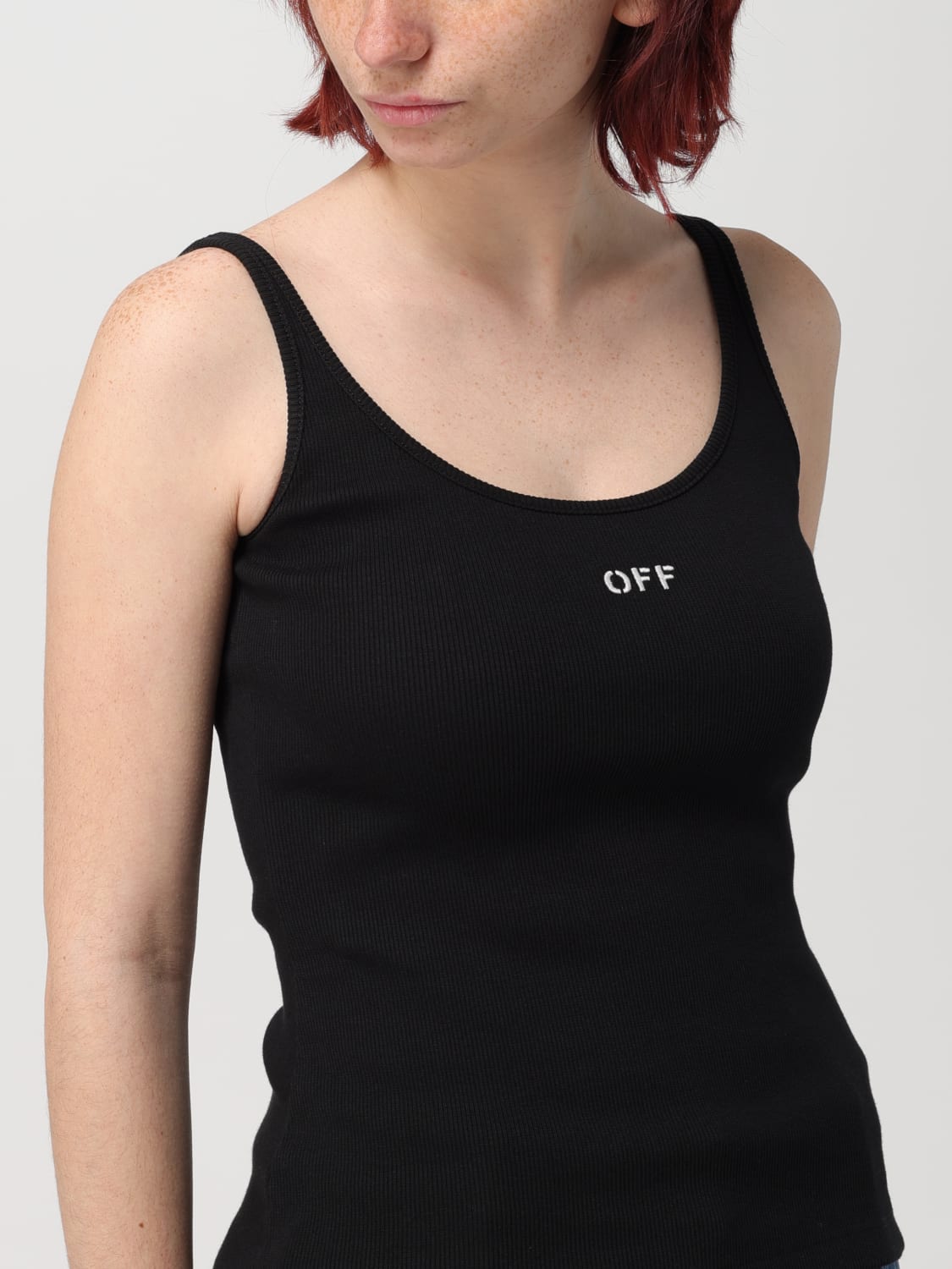 OFF-WHITE T-SHIRT: Top woman Off-white, Black - Img 5
