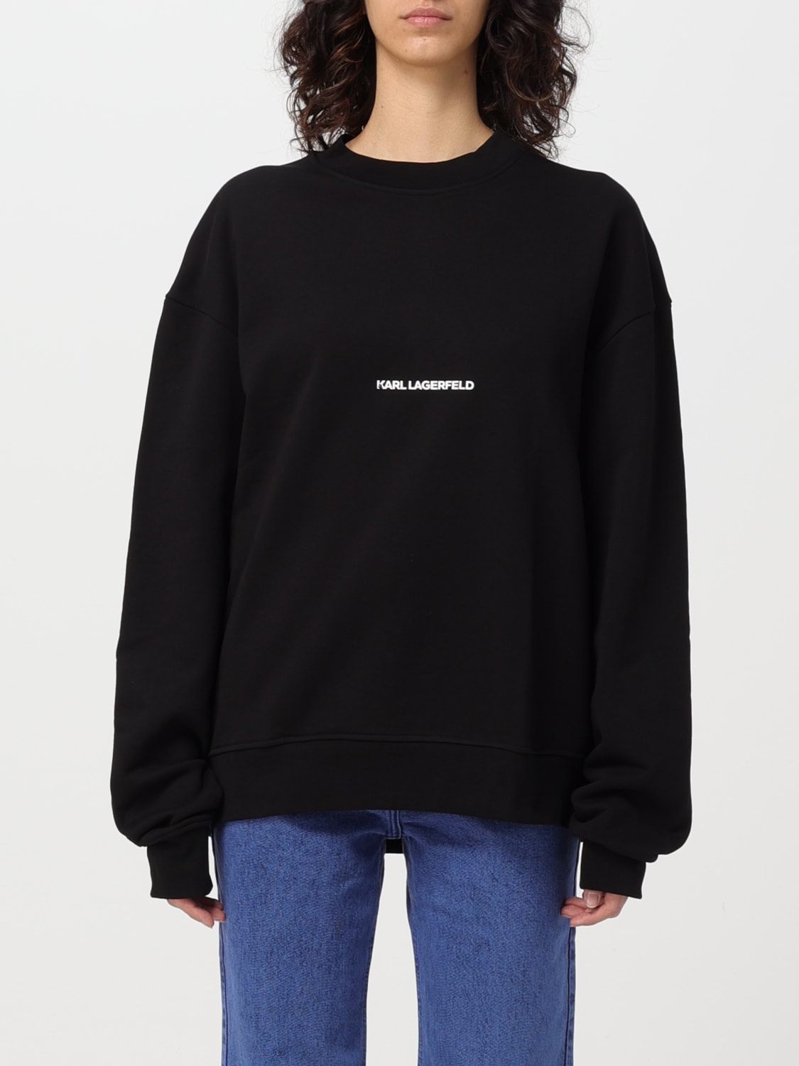 KARL LAGERFELD Sweat shirt femme Noir Sweat Shirt Karl Lagerfeld 211U1800 en ligne sur GIGLIO.COM