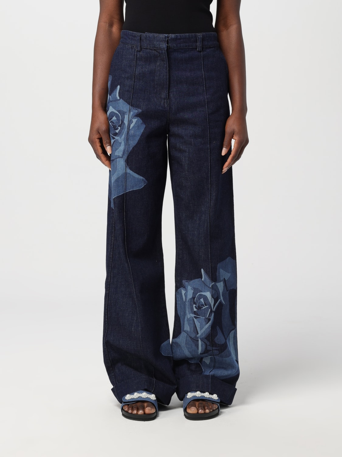 デニム・ジーパン KENZO Women Denim Pants FE52DP2276I7 BLUE KENZO: Jeans woman - Denim | Kenzo jeans FE52DP2276I7 online