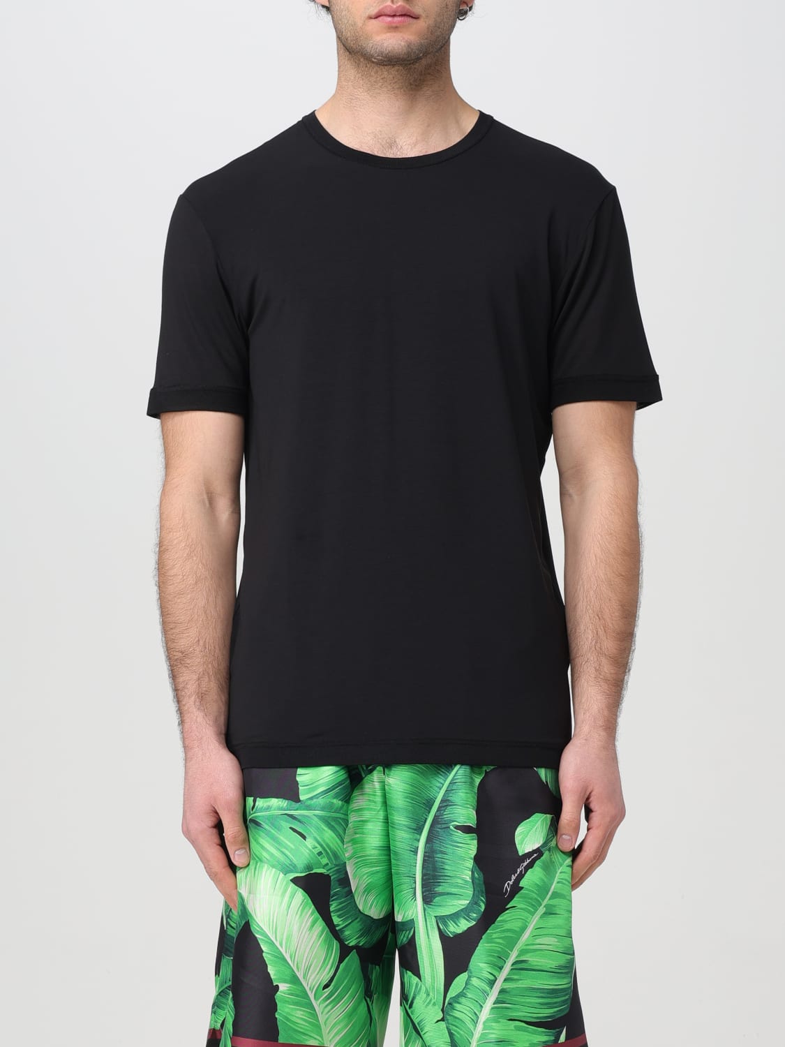 Tシャツ・カットソー DOLCE & GABBANA Men T-shirt Black G8PA6TFUGI4 N0000 Dolce & Gabbana Outlet: T-shirt men - Black | Dolce