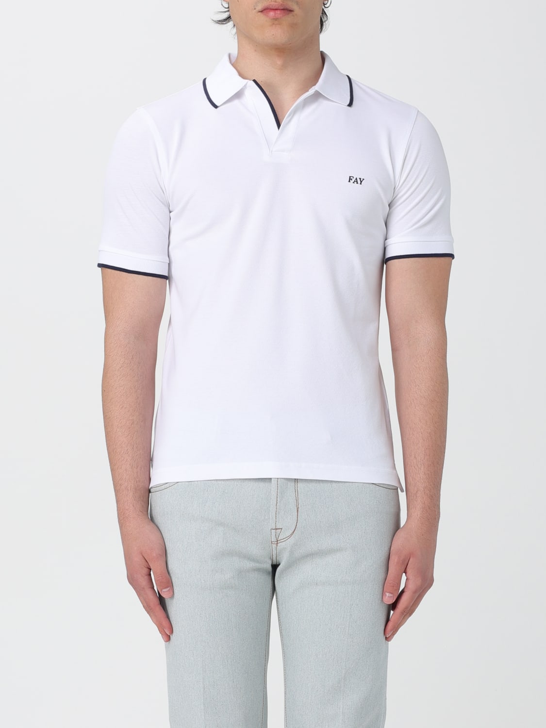 FAY POLO: T-shirt homme Fay, Blanc - Img 1