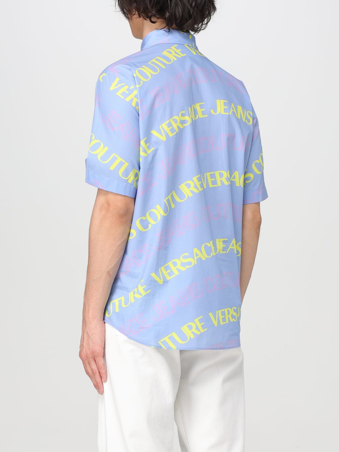 VERSACE JEANS COUTURE CAMISA: Camisa hombre Versace Jeans Couture, Azul Oscuro - Img 2