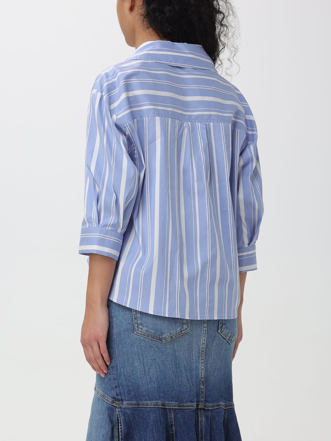 WOOLRICH CAMISA: Camisa mujer Woolrich, Azul Claro - Img 2