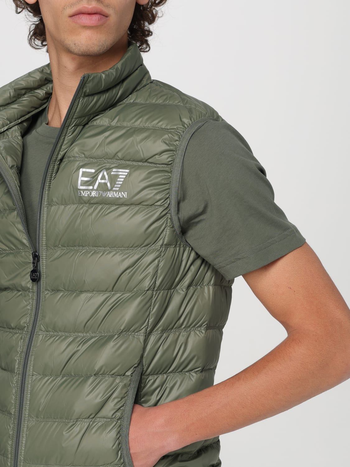 EA7 GILET: Veste homme Ea7, Vert - Img 4