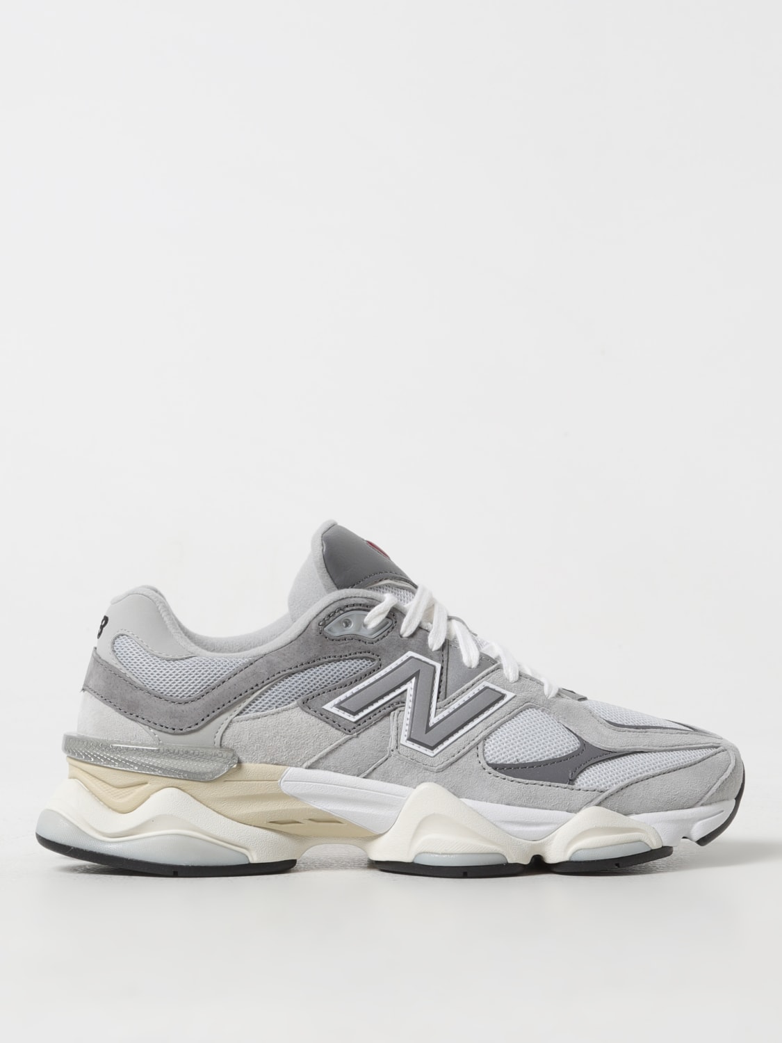 NEW BALANCE SNEAKERS: Sneakers 9060 New Balance in pelle e mesh , Grigio - Img 1